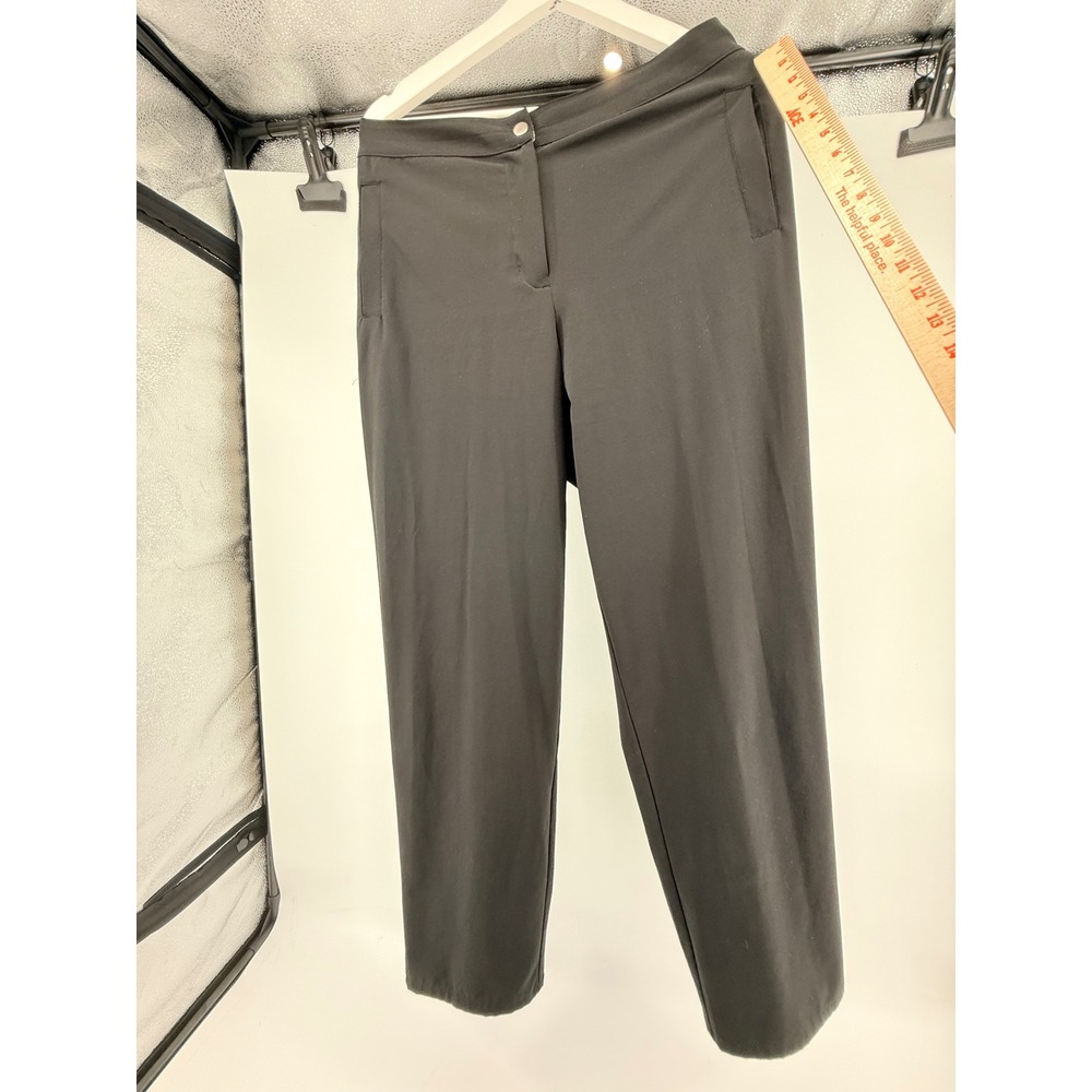 Zenergy by Chico's Black Stretch Straight Leg Travel Pants Women's Size 1